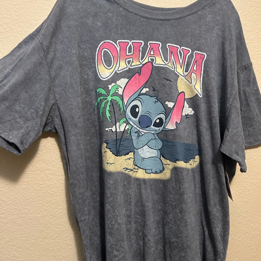 Disney  Gray Graphic T-Shirt